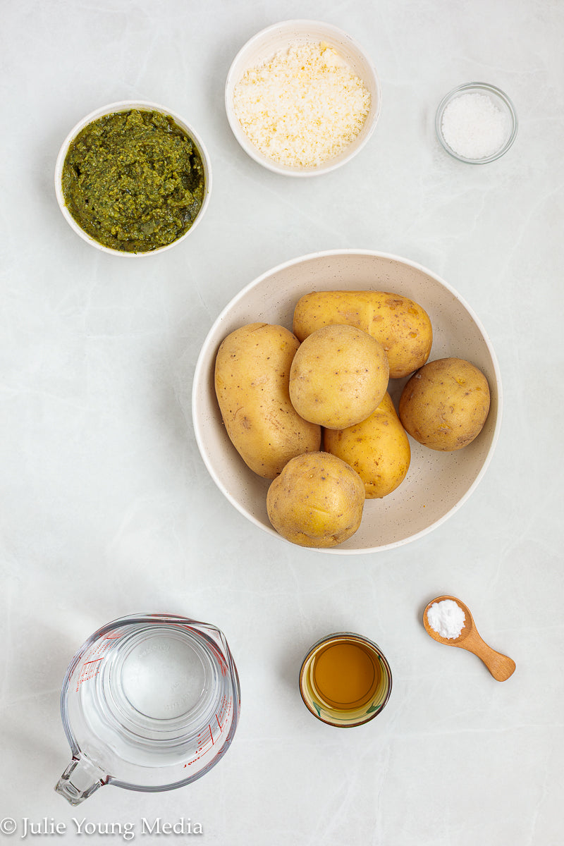 Crispy Pesto Roast Potatoes
