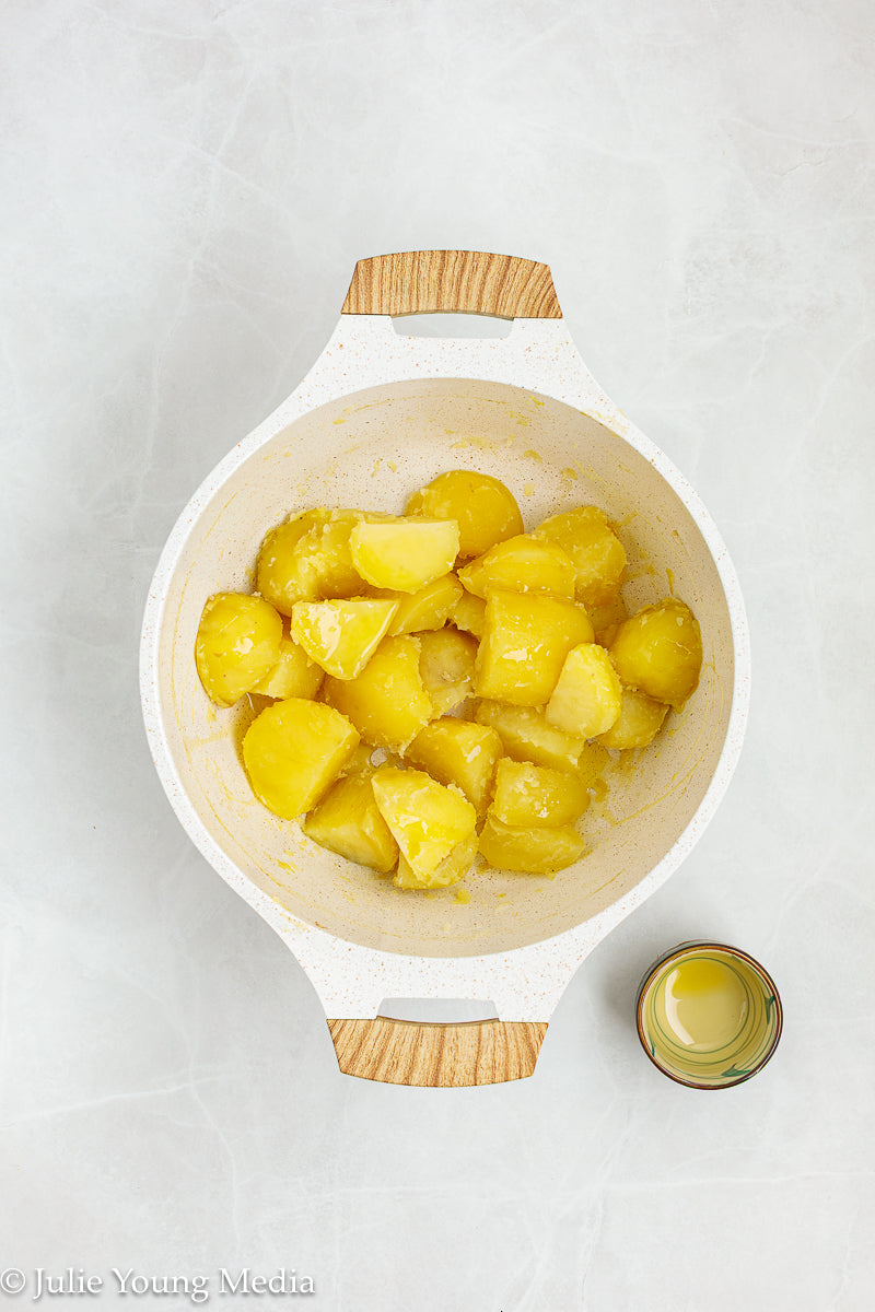 Crispy Pesto Roast Potatoes