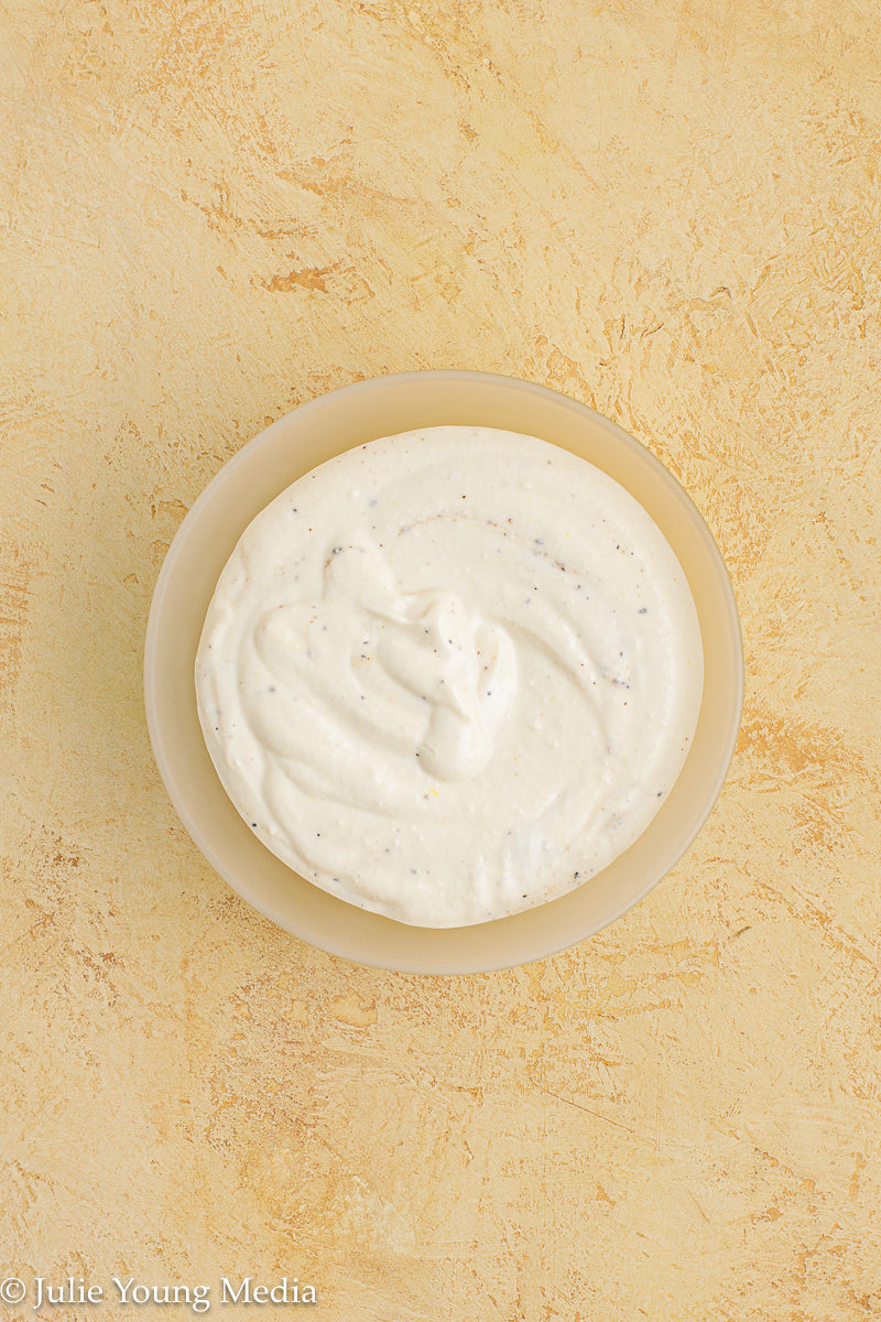 Cucumber Tomato Noodle Salad with Creamy Feta Dressing