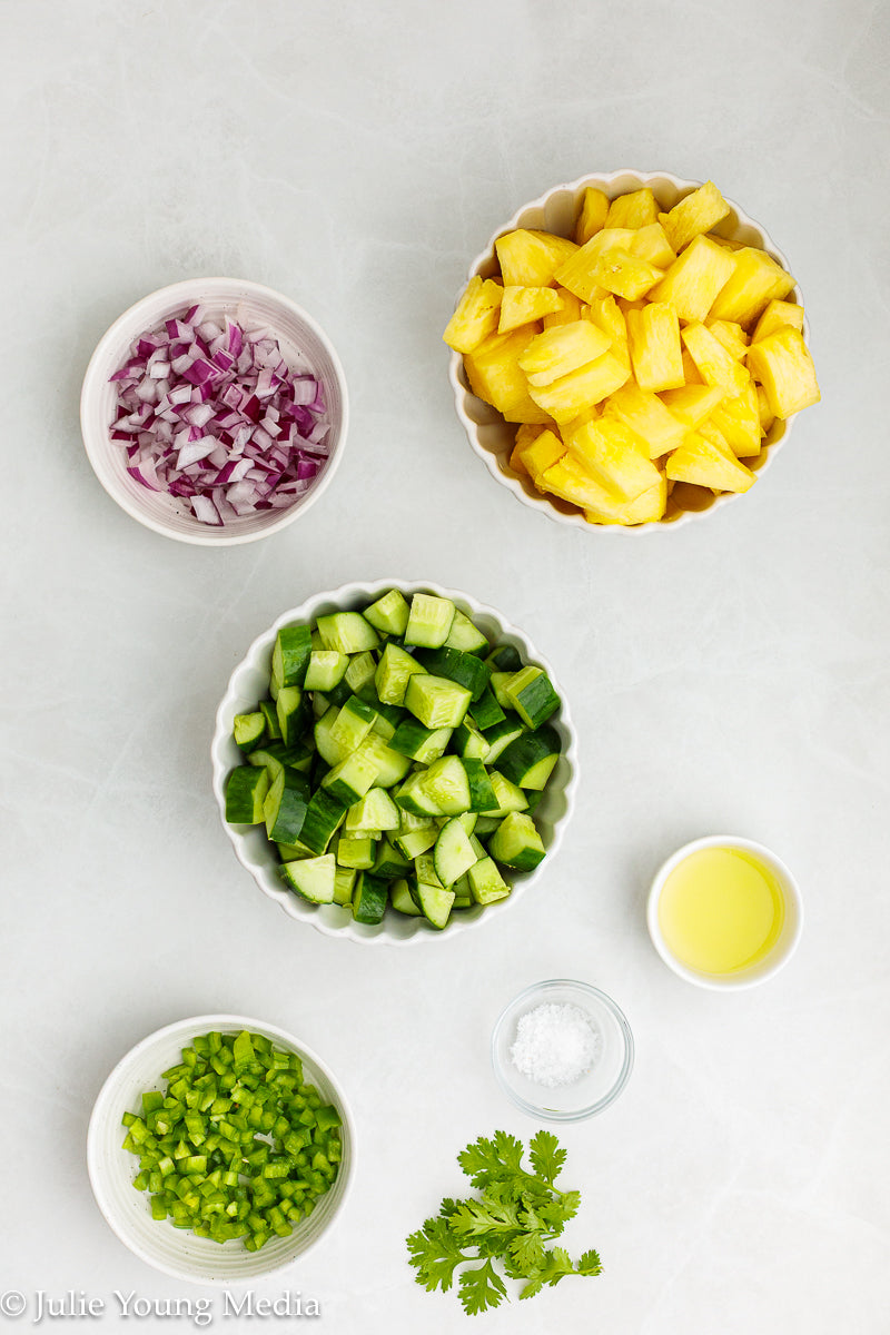 Cucumber and Pineapple Salad