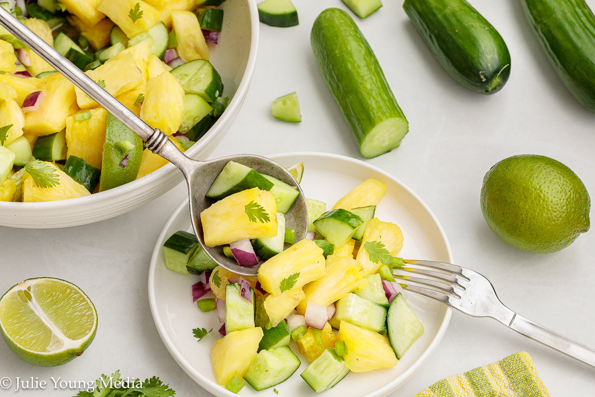 Cucumber and Pineapple Salad