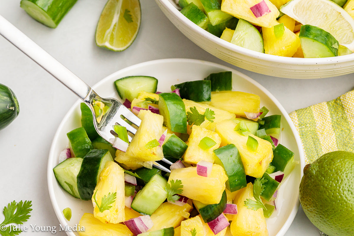 Cucumber and Pineapple Salad