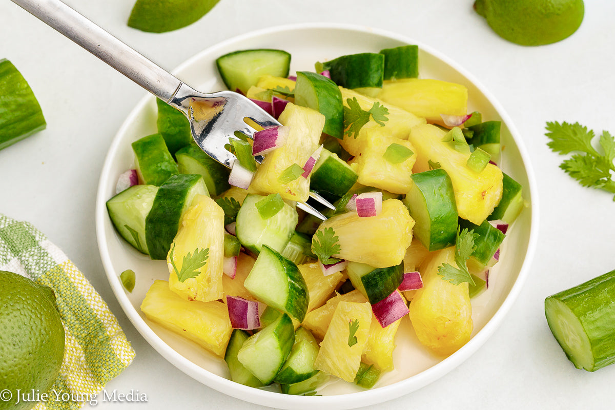 Cucumber and Pineapple Salad