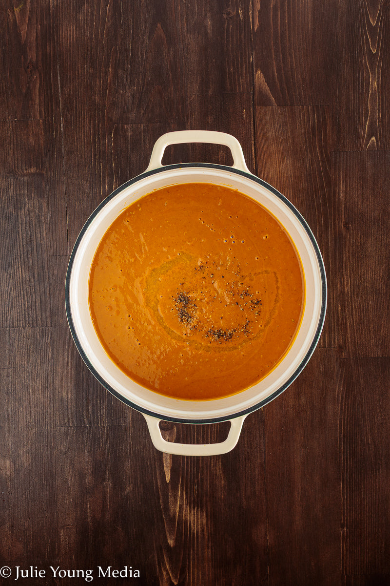 Curried Pumpkin Soup with Coconut Milk