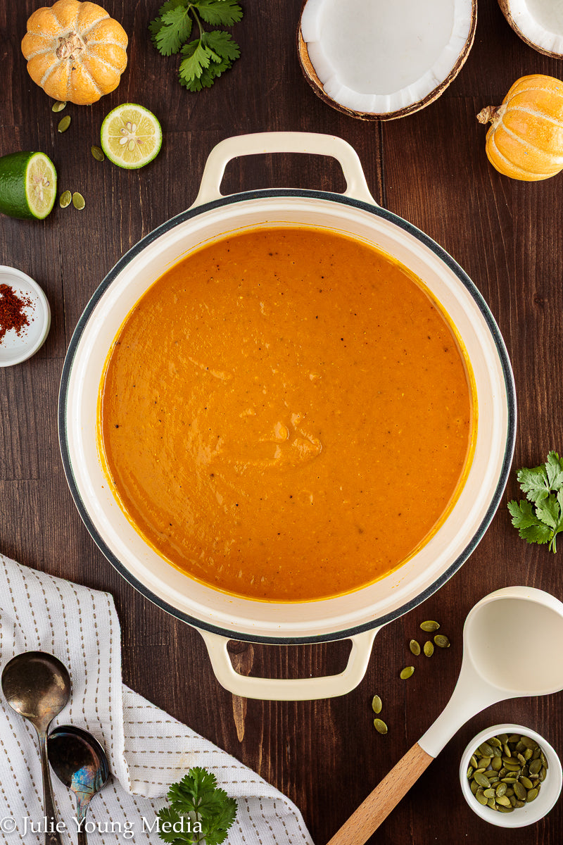Curried Pumpkin Soup with Coconut Milk