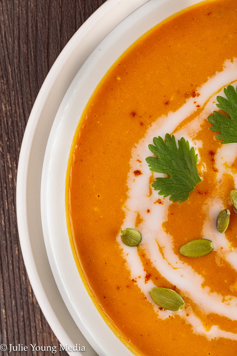 Curried Pumpkin Soup with Coconut Milk