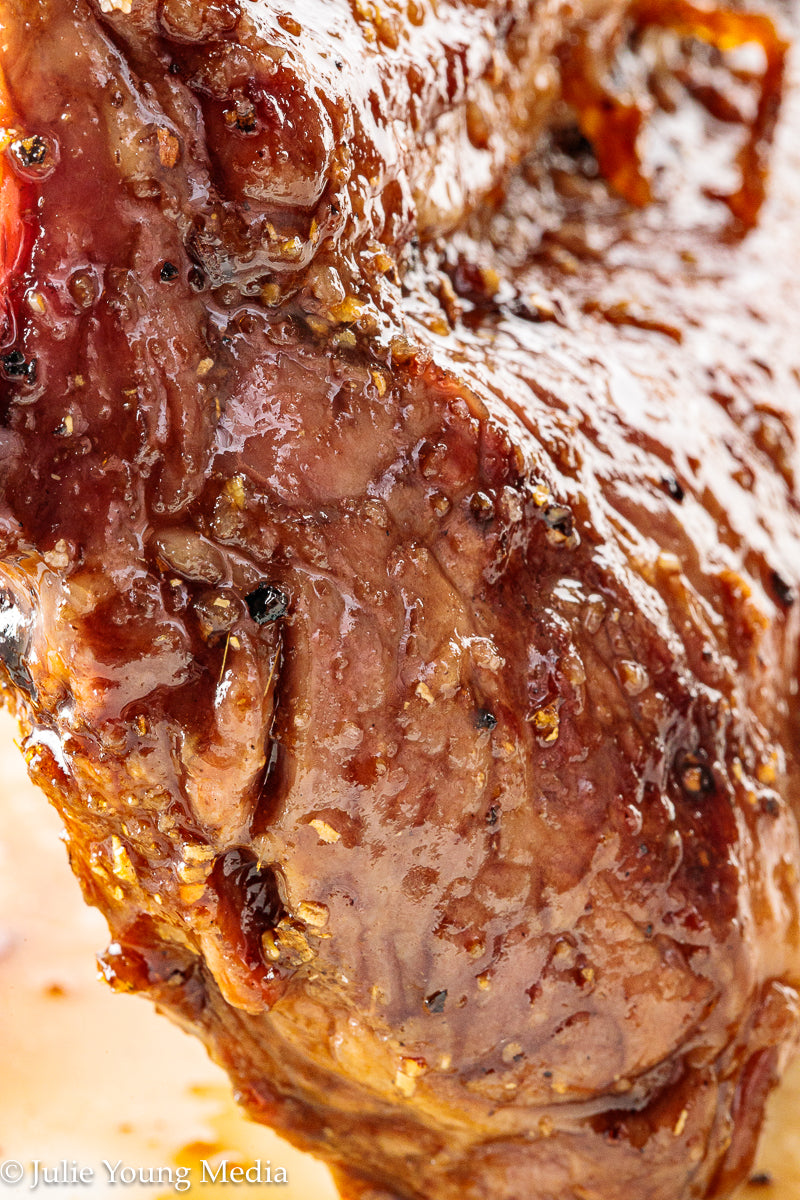 Grilled Rack of Lamb with Pomegranate Molasses Glaze