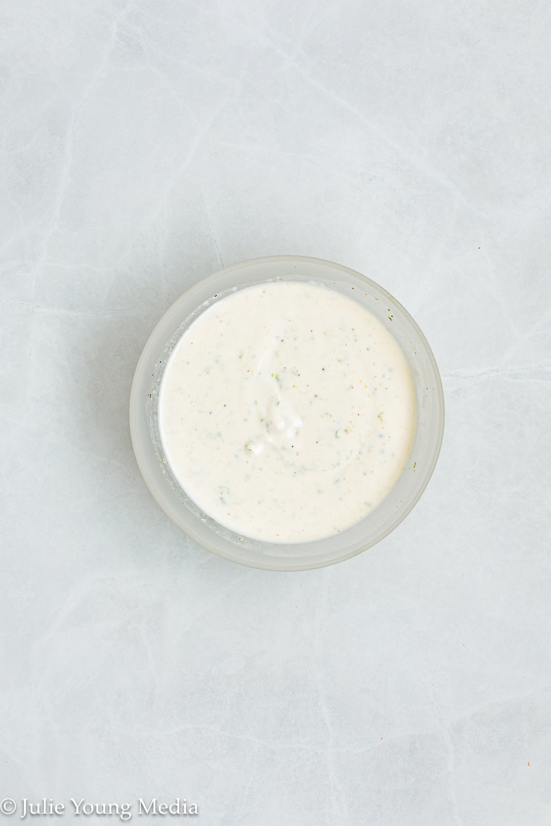 Grilled Shrimp Salad with Creamy Lime and Black Pepper Dressing