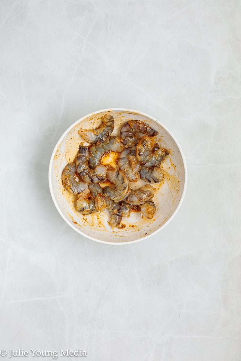 Grilled Shrimp Salad with Creamy Lime and Black Pepper Dressing
