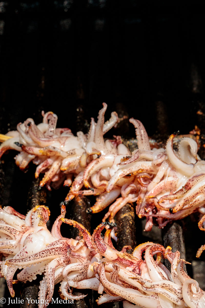 Grilled Squid with Lemon Herb Dressing