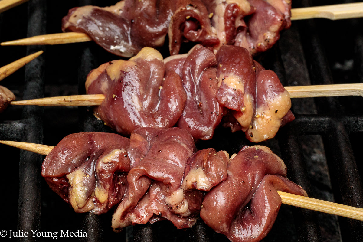 Grilled Teriyaki Chicken Hearts