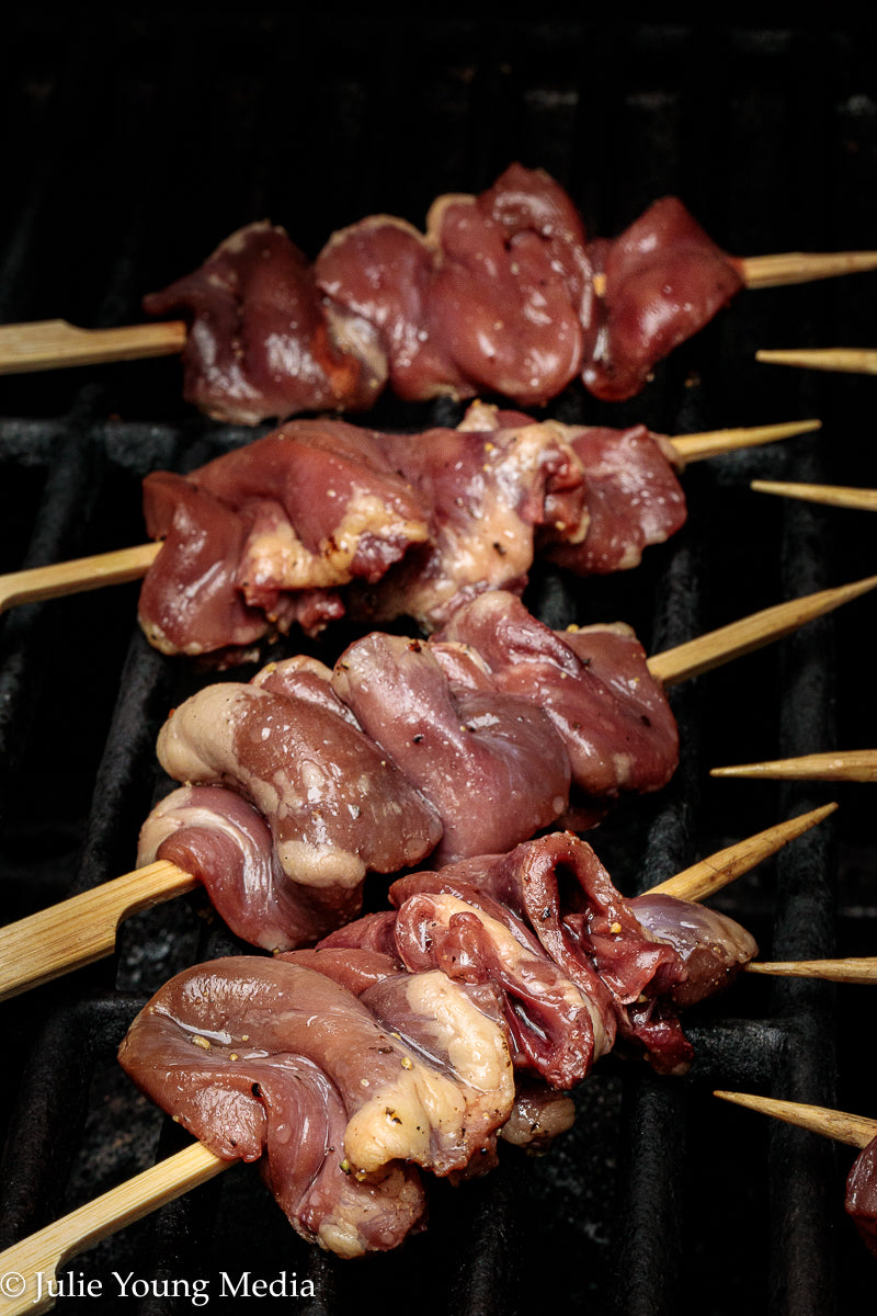 Grilled Teriyaki Chicken Hearts