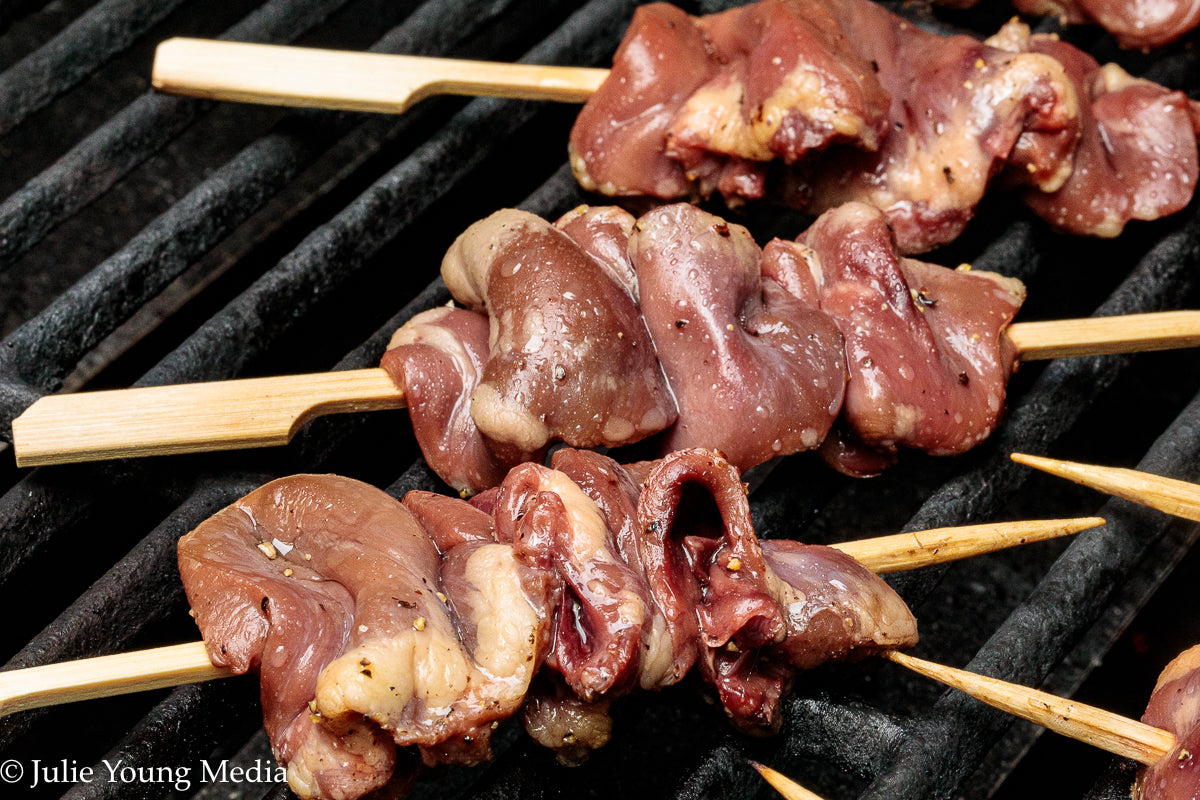 Grilled Teriyaki Chicken Hearts