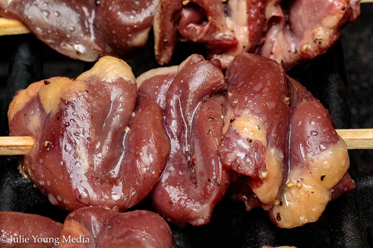 Grilled Teriyaki Chicken Hearts