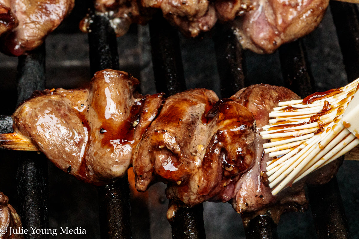 Grilled Teriyaki Chicken Hearts