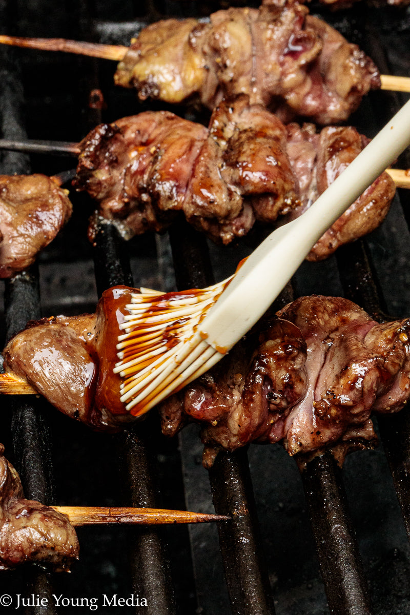 Grilled Teriyaki Chicken Hearts