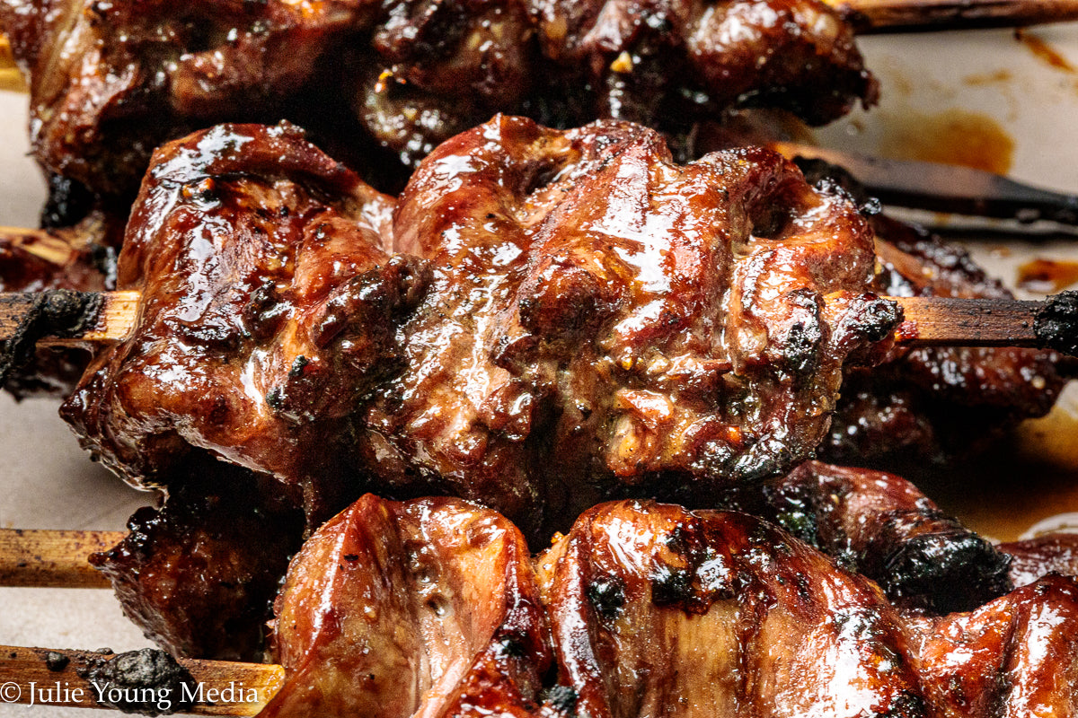 Grilled Teriyaki Chicken Hearts