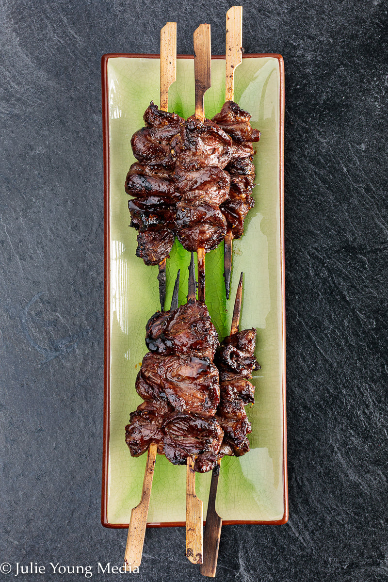 Grilled Teriyaki Chicken Hearts