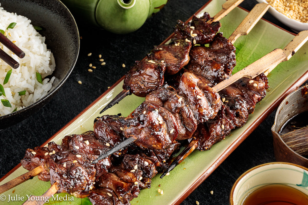 Grilled Teriyaki Chicken Hearts