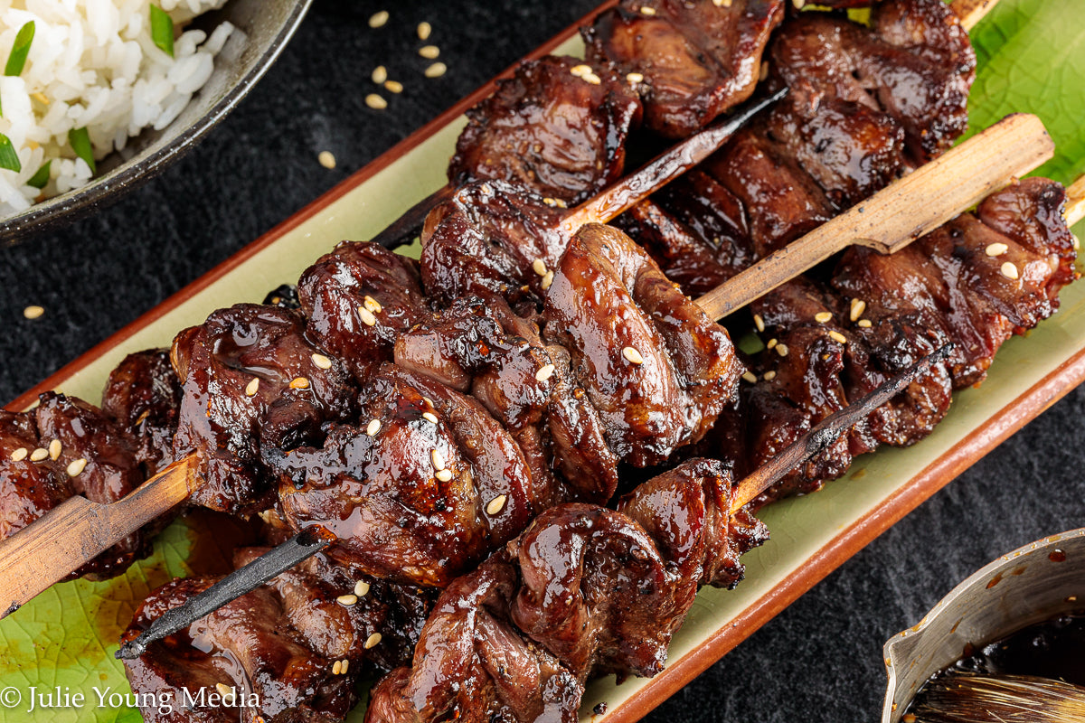 Grilled Teriyaki Chicken Hearts