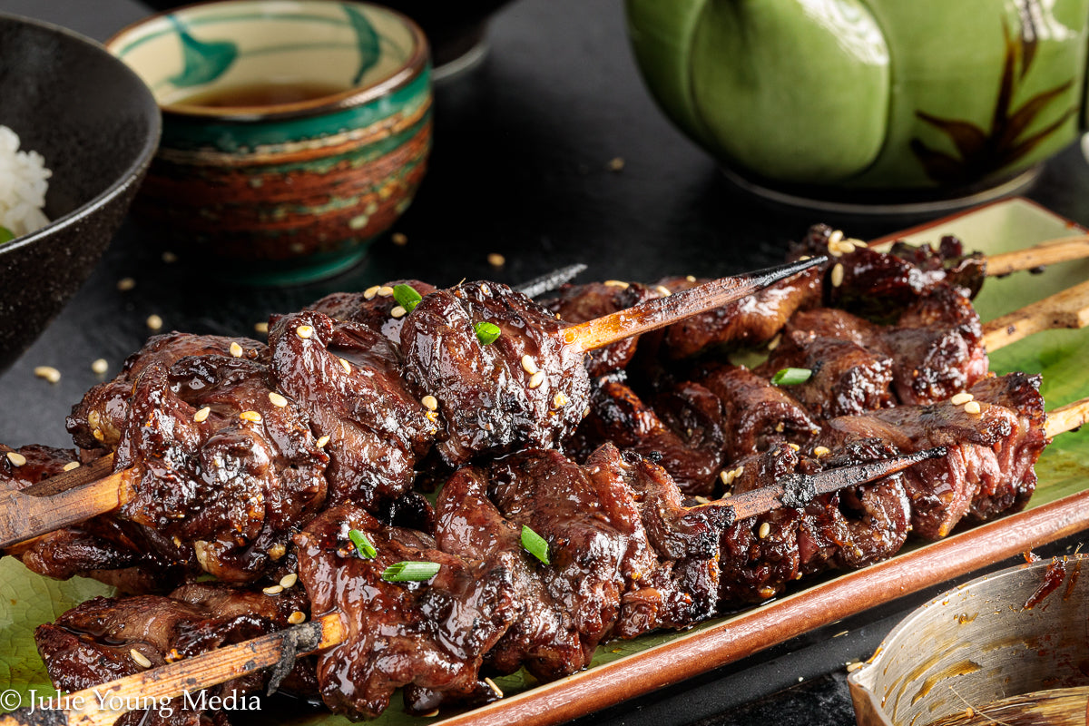 Grilled Teriyaki Chicken Hearts