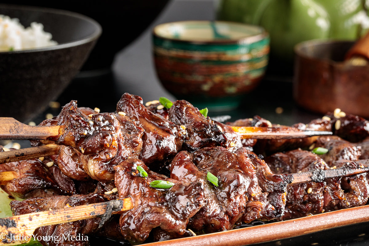Grilled Teriyaki Chicken Hearts