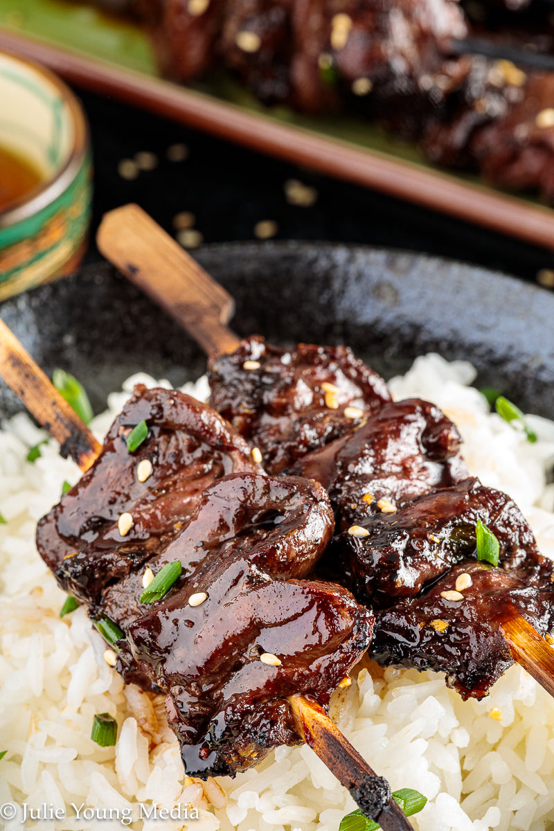 Grilled Teriyaki Chicken Hearts