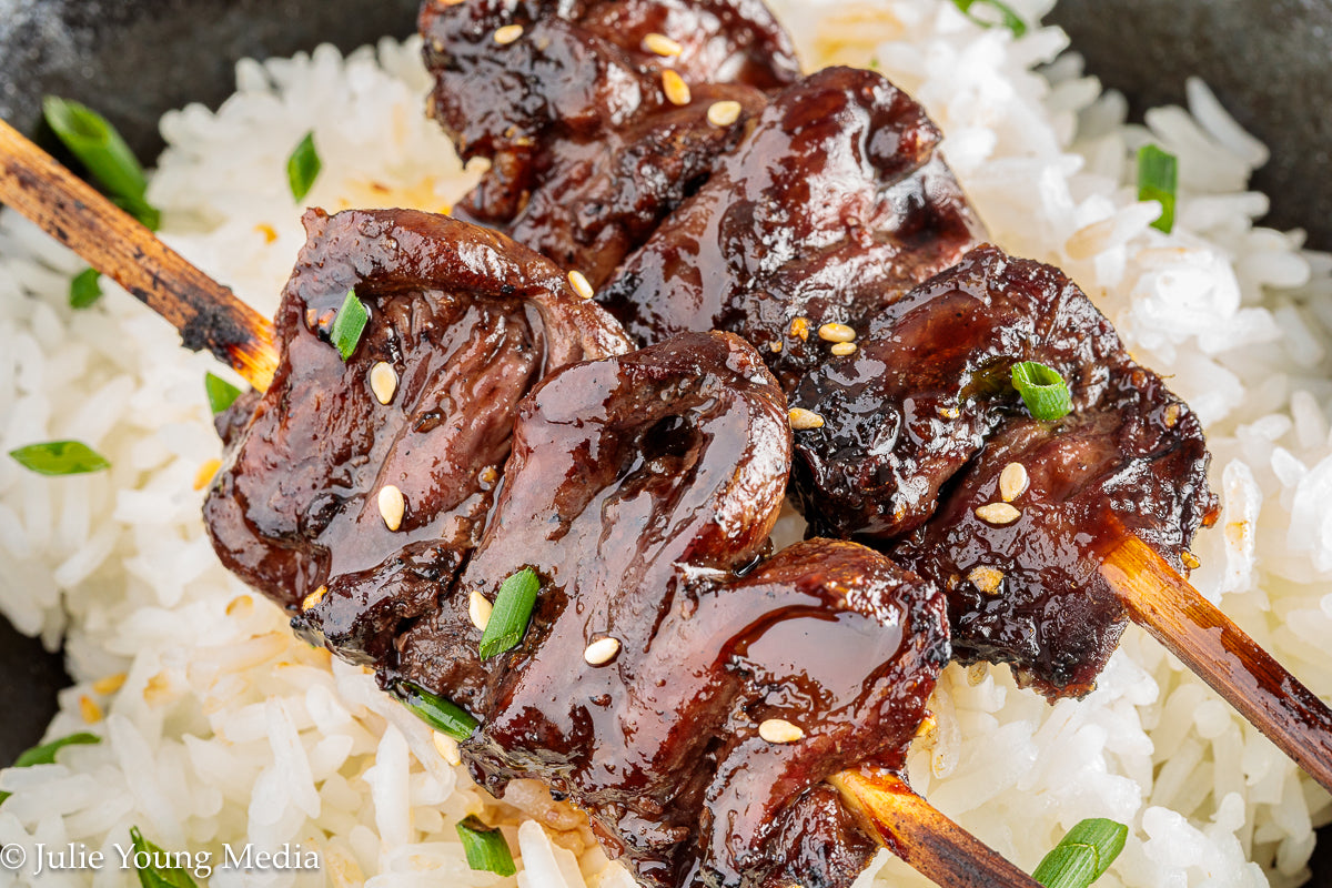 Grilled Teriyaki Chicken Hearts