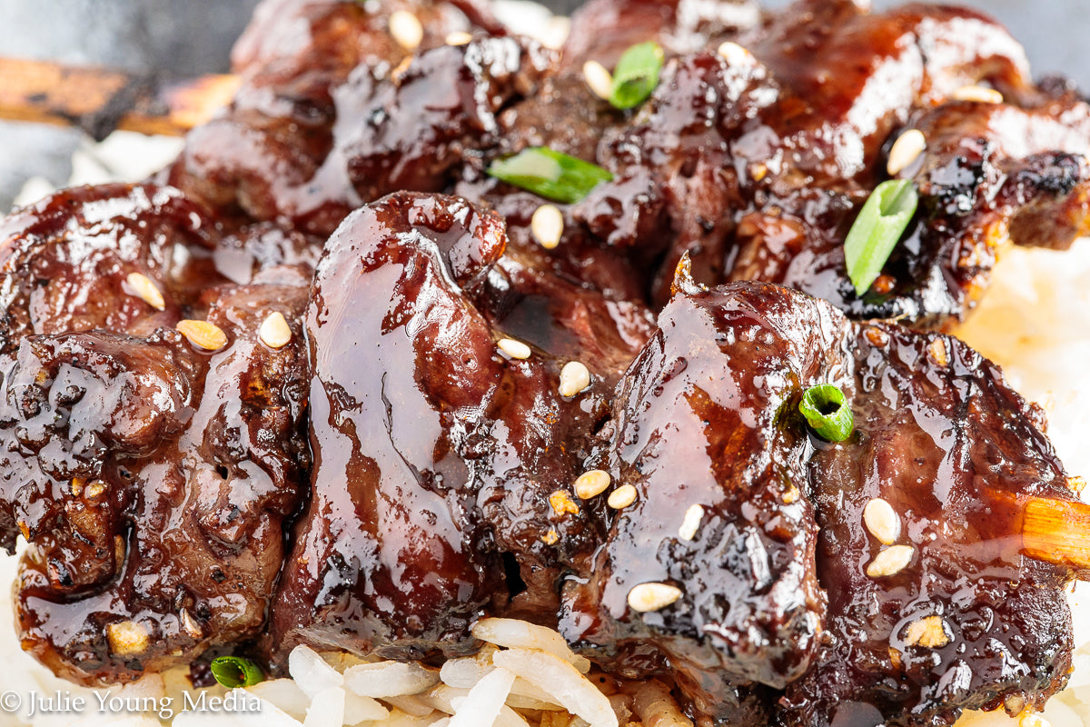 Grilled Teriyaki Chicken Hearts