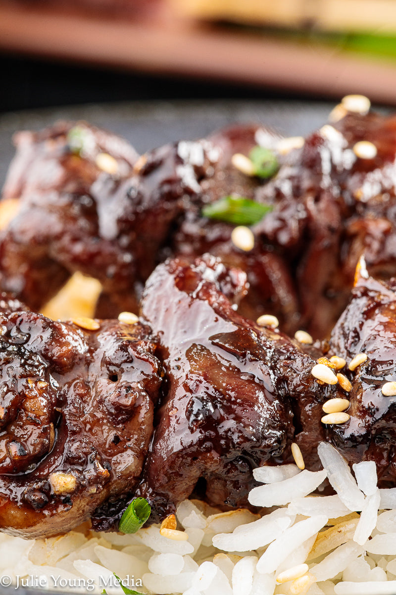 Grilled Teriyaki Chicken Hearts