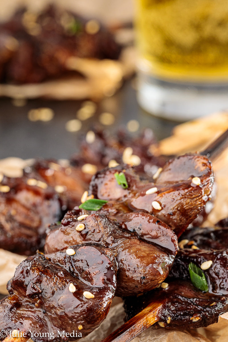 Grilled Teriyaki Chicken Hearts
