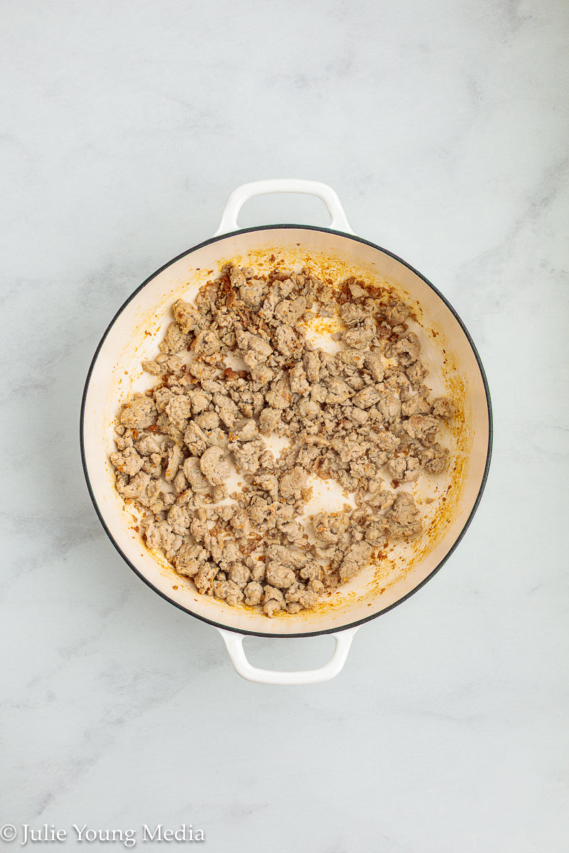 Easy Ground Chicken Chili with Beans
