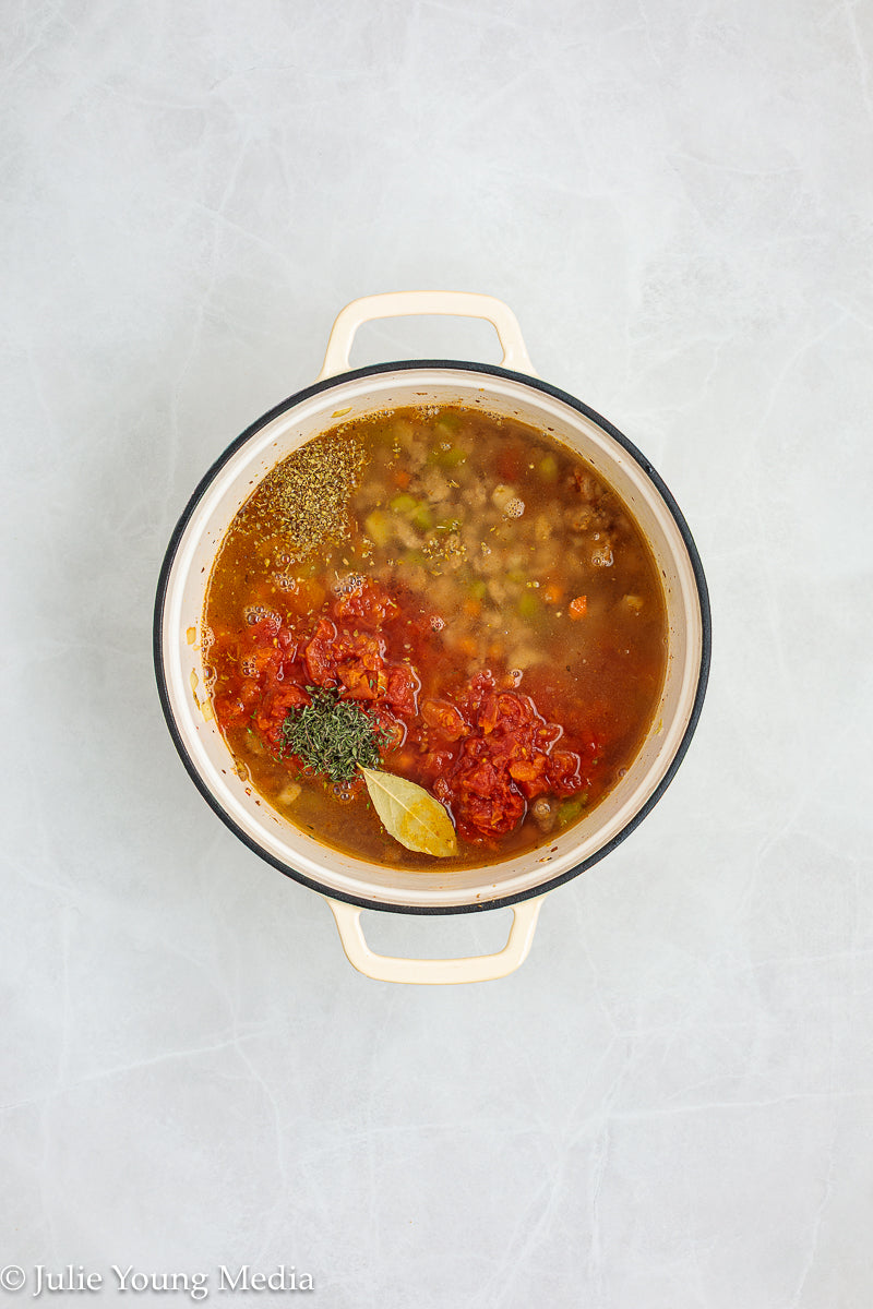 Ground Turkey Soup