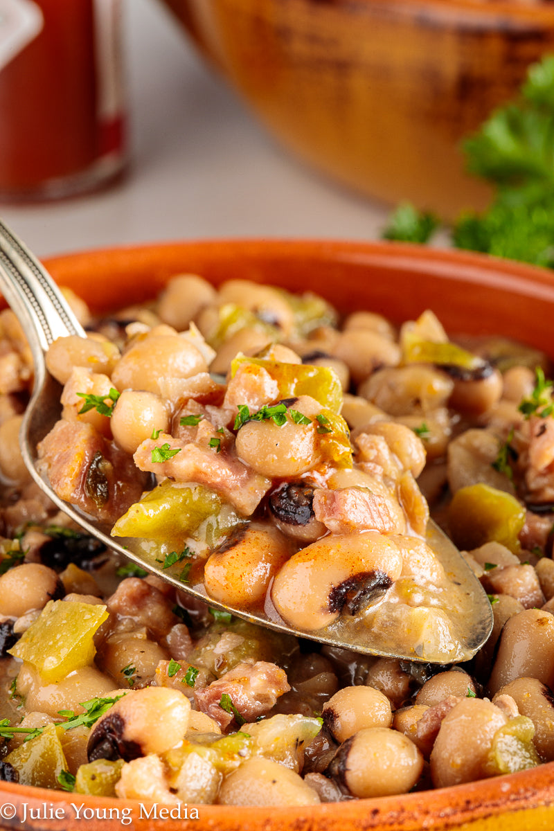 Instant Pot Seasoned Black Eyed Peas