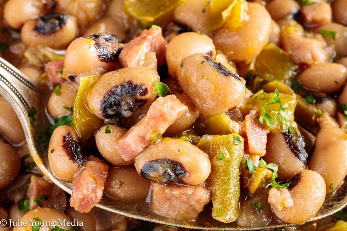 Instant Pot Seasoned Black Eyed Peas