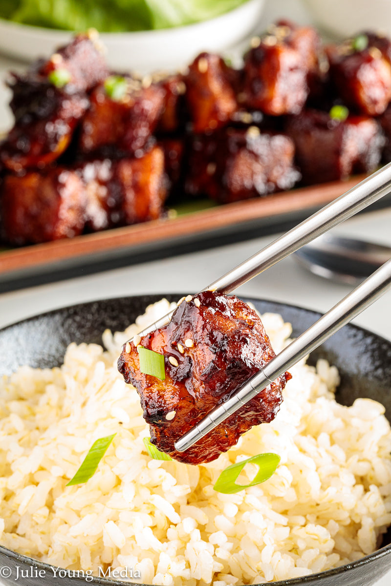 Korean Inspired Pork Belly Bites