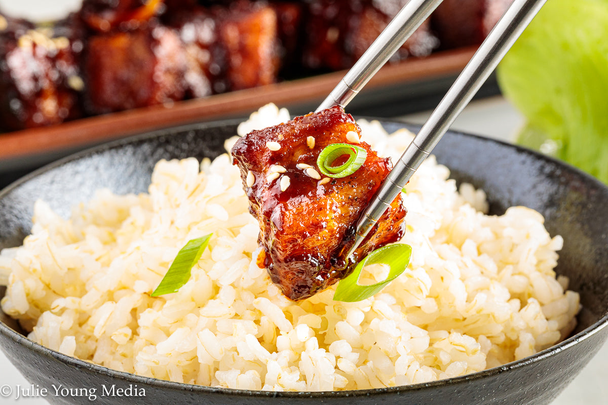 Korean Inspired Pork Belly Bites