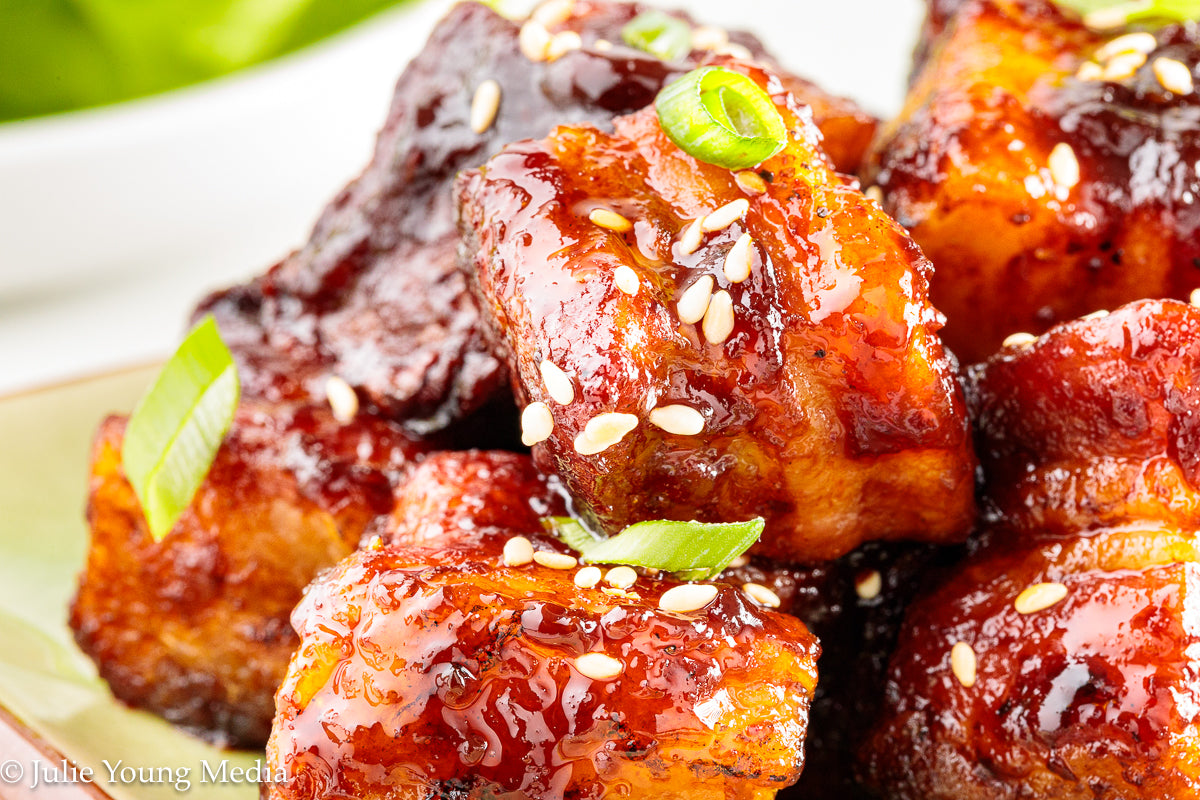 Korean Inspired Pork Belly Bites