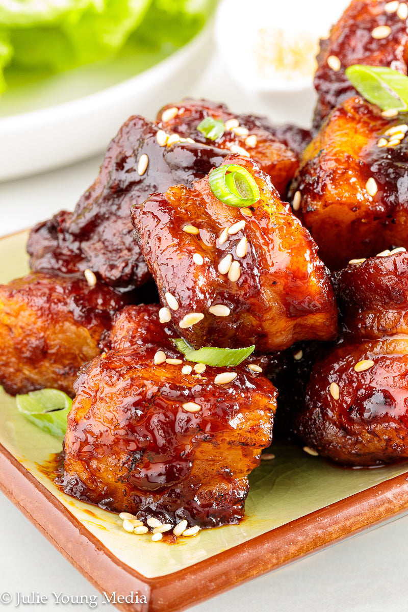 Korean Inspired Pork Belly Bites