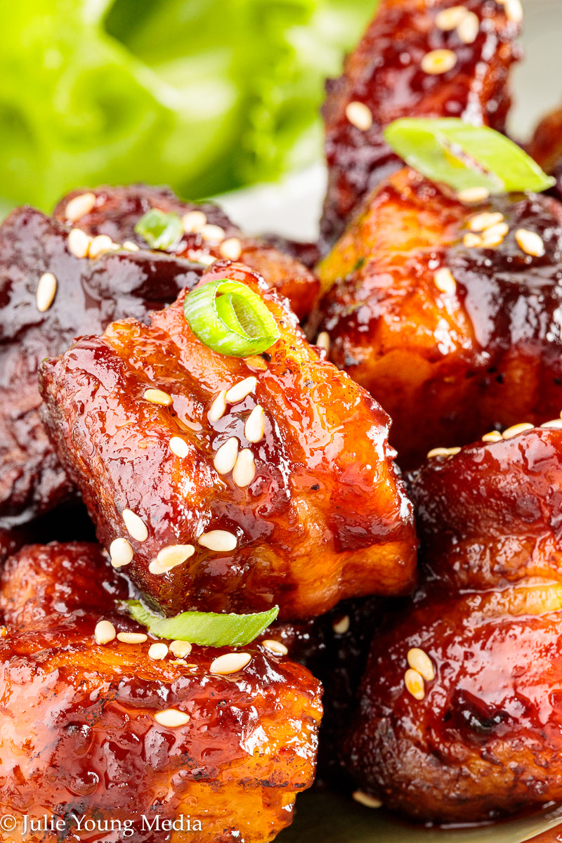 Korean Inspired Pork Belly Bites