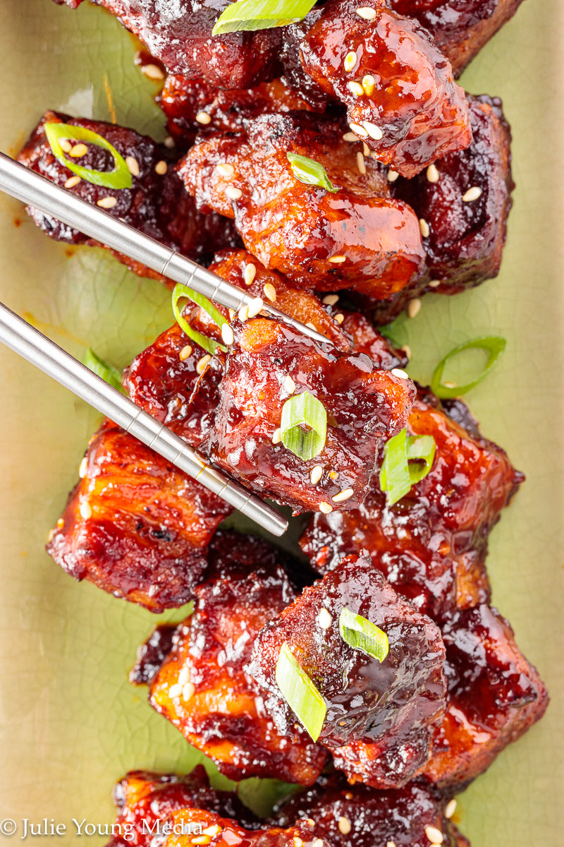 Korean Inspired Pork Belly Bites