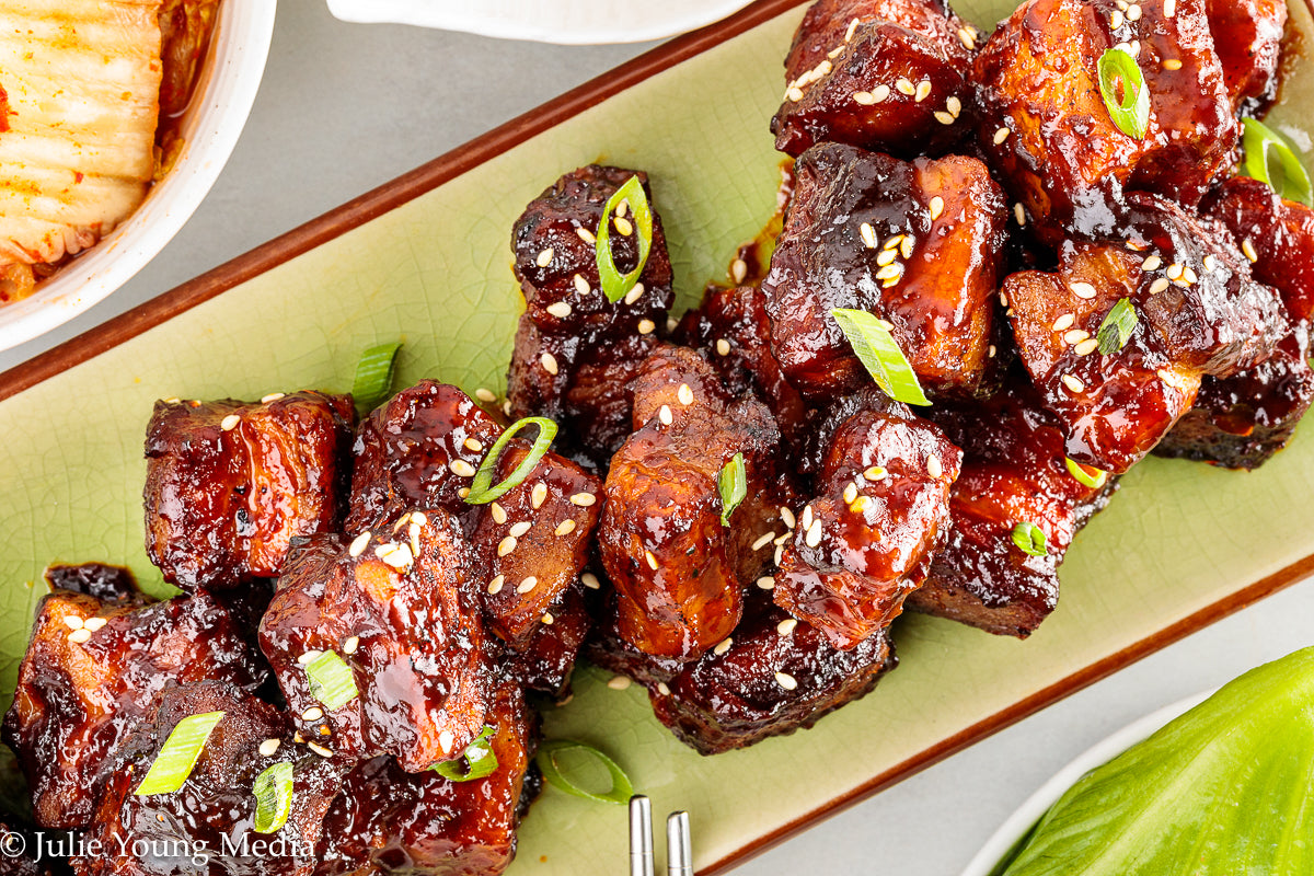 Korean Inspired Pork Belly Bites