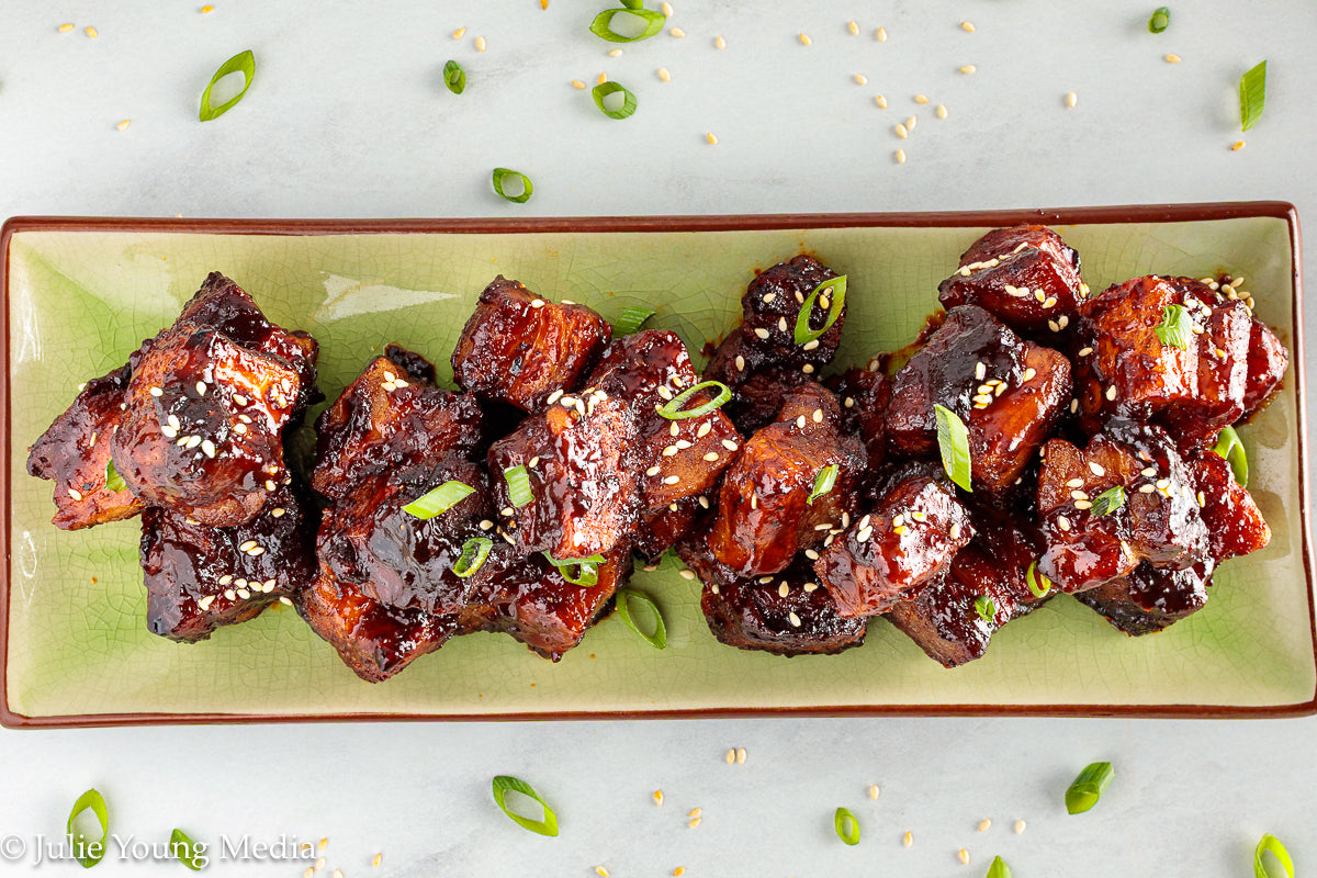 Korean Inspired Pork Belly Bites