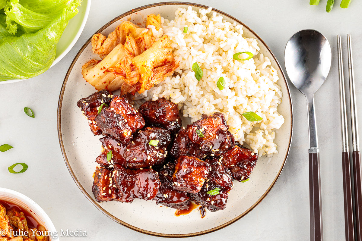 Korean Inspired Pork Belly Bites