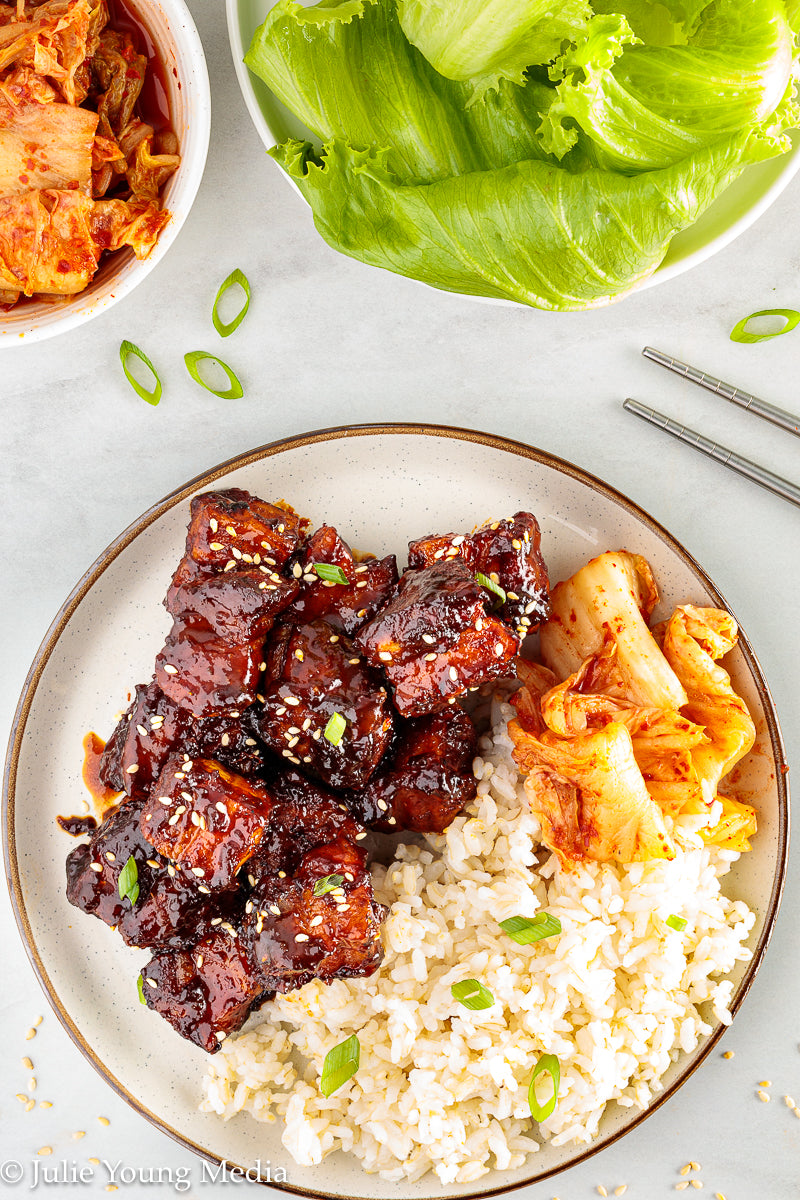 Korean Inspired Pork Belly Bites