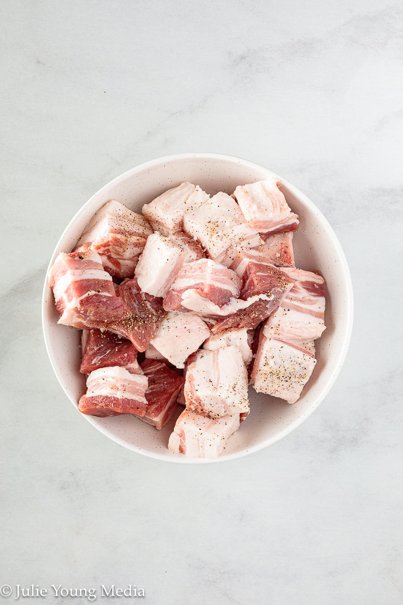 Korean Inspired Pork Belly Bites