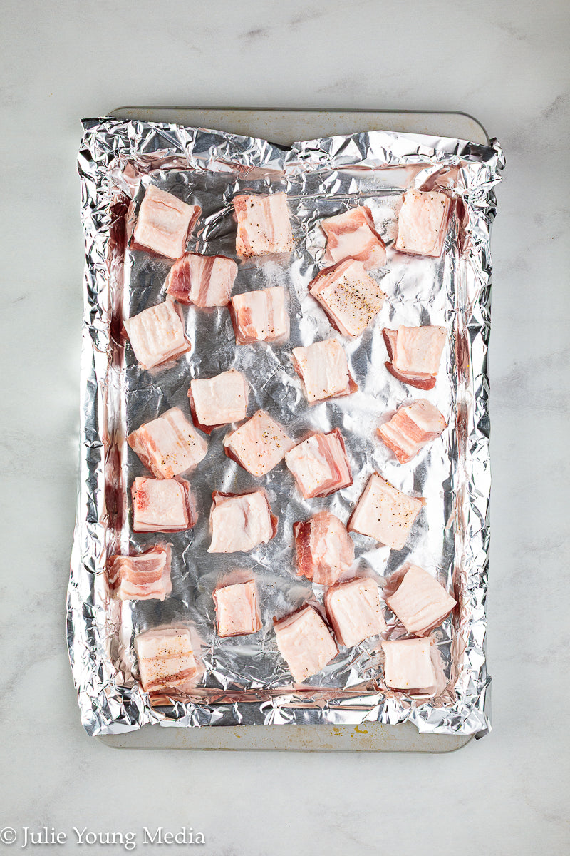 Korean Inspired Pork Belly Bites