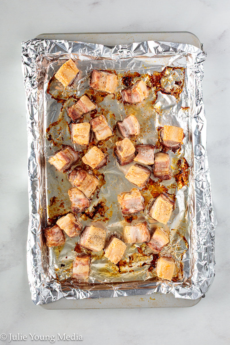 Korean Inspired Pork Belly Bites