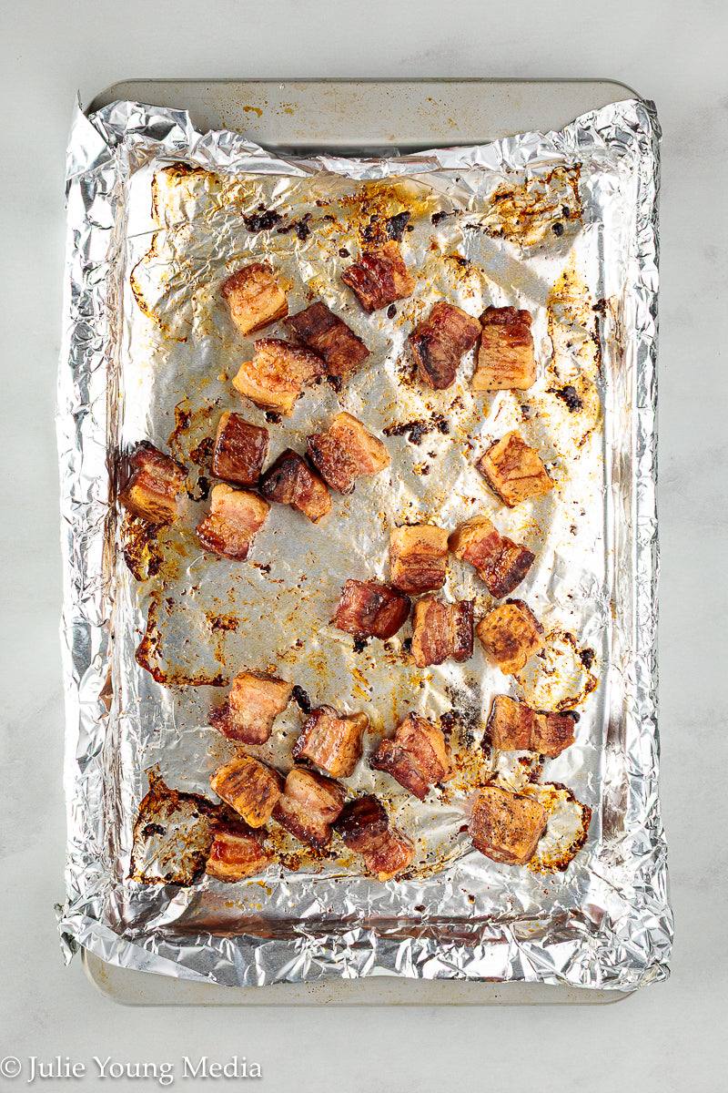 Korean Inspired Pork Belly Bites