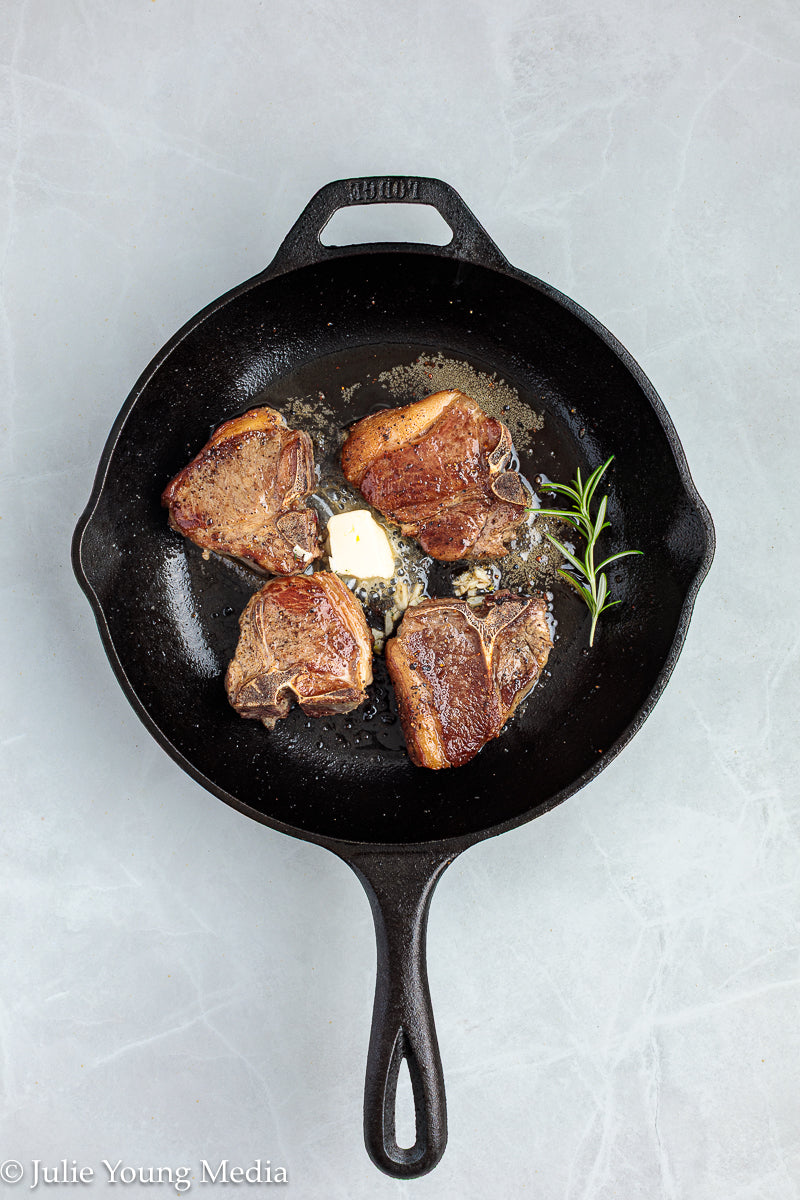 Lamb Loin Chops with Rosemary Garlic Chimichurri